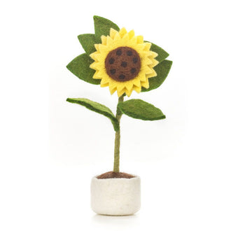 Felted Wool Sunflower Decoration - Garlands & Decorations