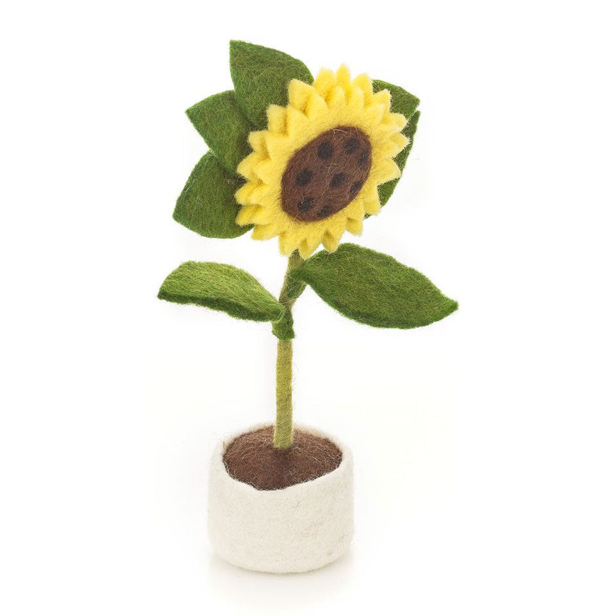 Felted Wool Sunflower Decoration - Garlands & Decorations