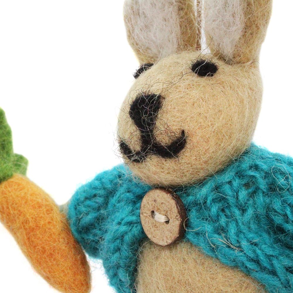 Felted Wool Easter Bunny - Easter