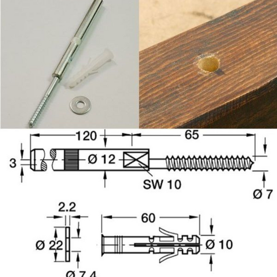 Floating deals shelf fixings