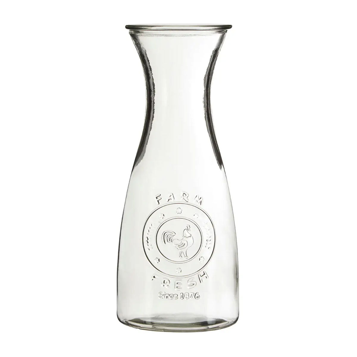 Glass Embossed Carafe - Tableware & Entertaining