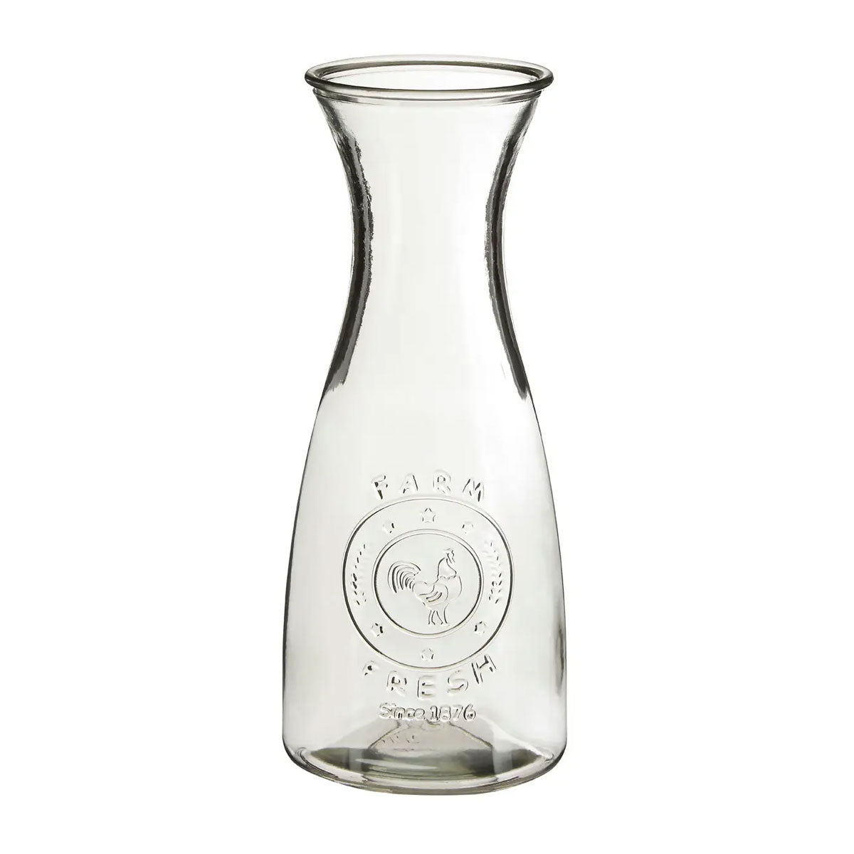 Glass Embossed Carafe - Tableware & Entertaining