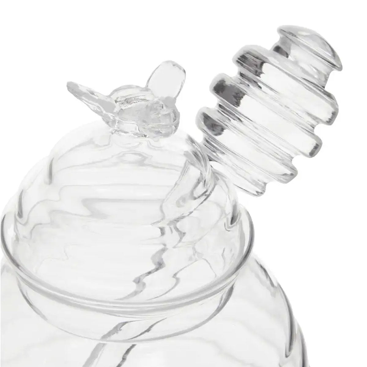 Glass Honey Jar With Dipper