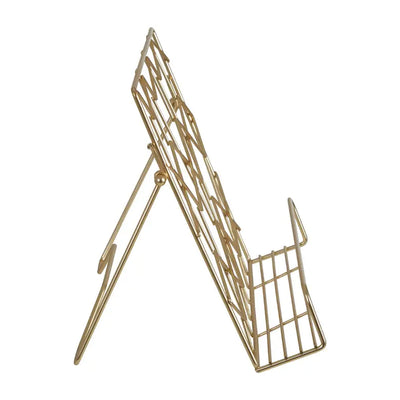 Gold Metal Cook Book Stand - Kitchenware