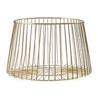 Gold Metal Fruit Basket - Tableware & Entertaining