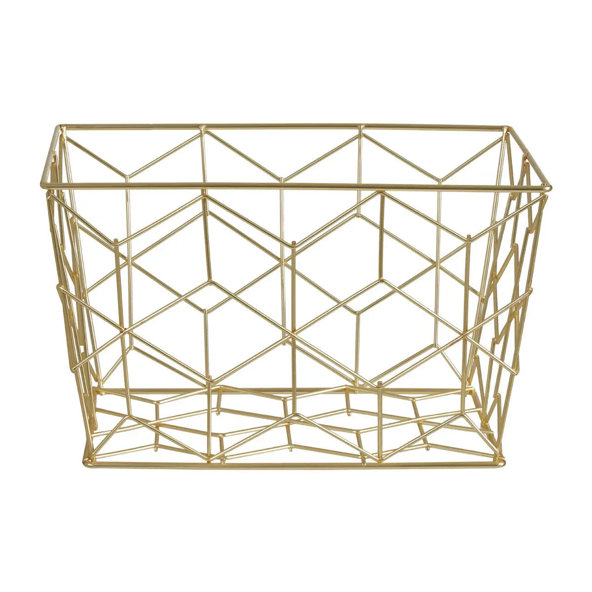 Gold Metal Storage Box - Storage