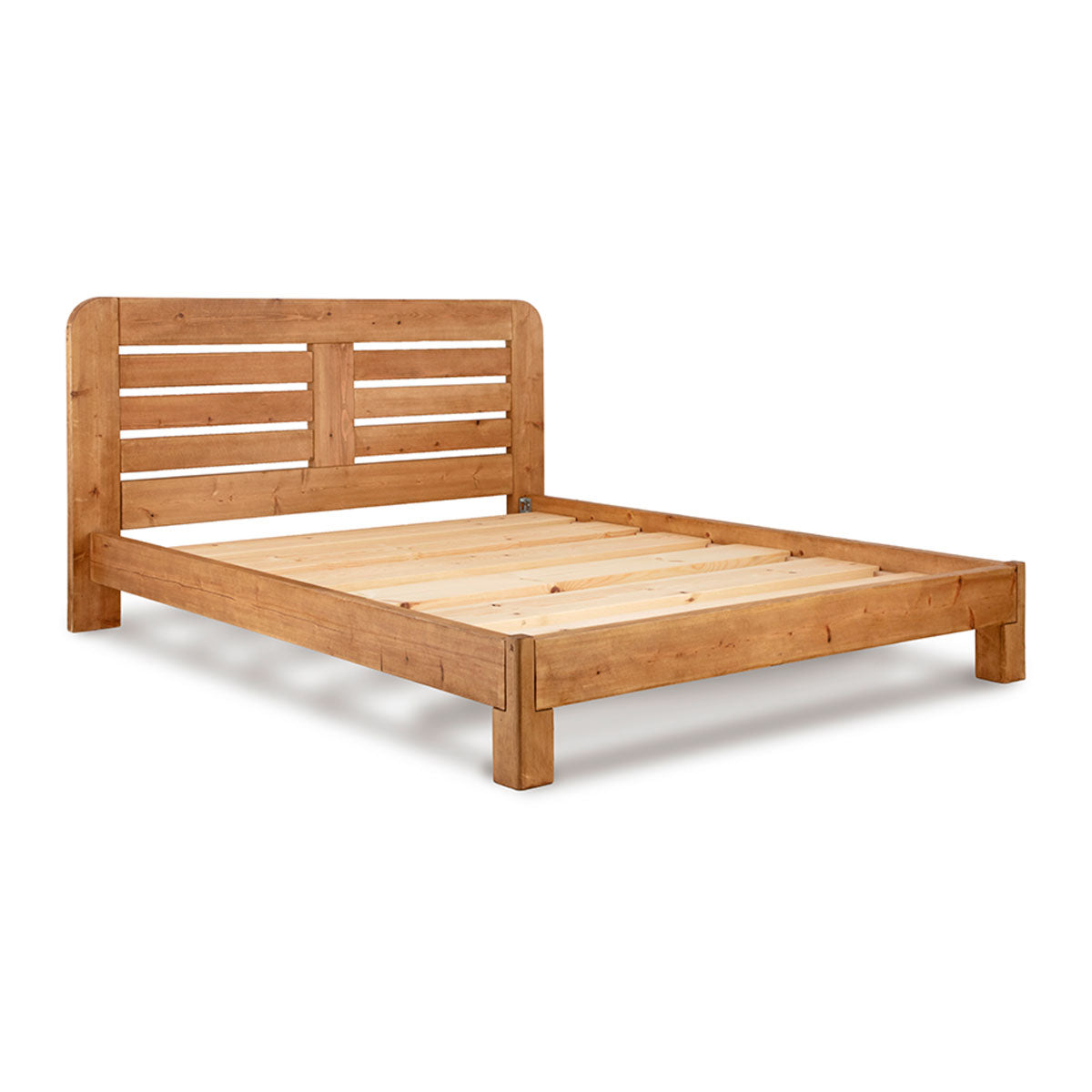 Curved headboard bed frame | Gosforth wooden bed frame