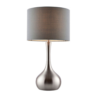 Grey And Nickel Table Lamp - Lighting