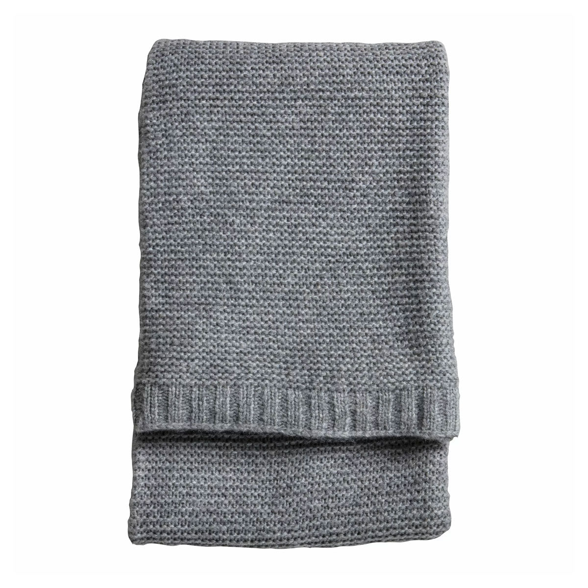 Grey Chunky Knitted Throw