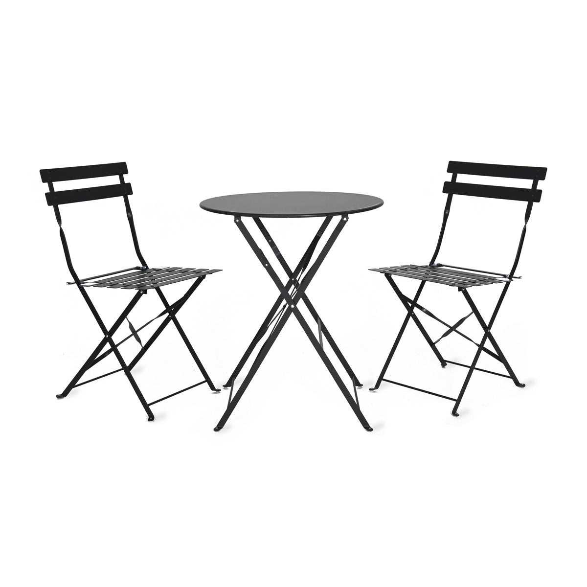 Grey Metal Bistro Set