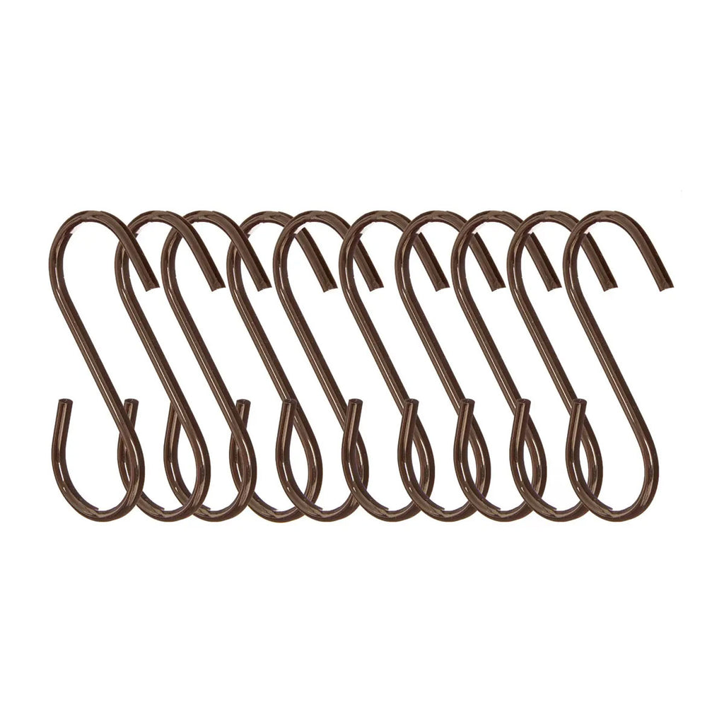 Gunmetal Hanging Hooks Set 10