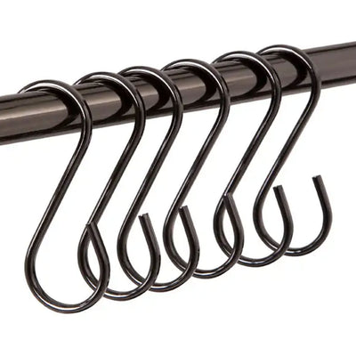 Gunmetal Hanging Hooks - Set Of 10 - Kitchenware