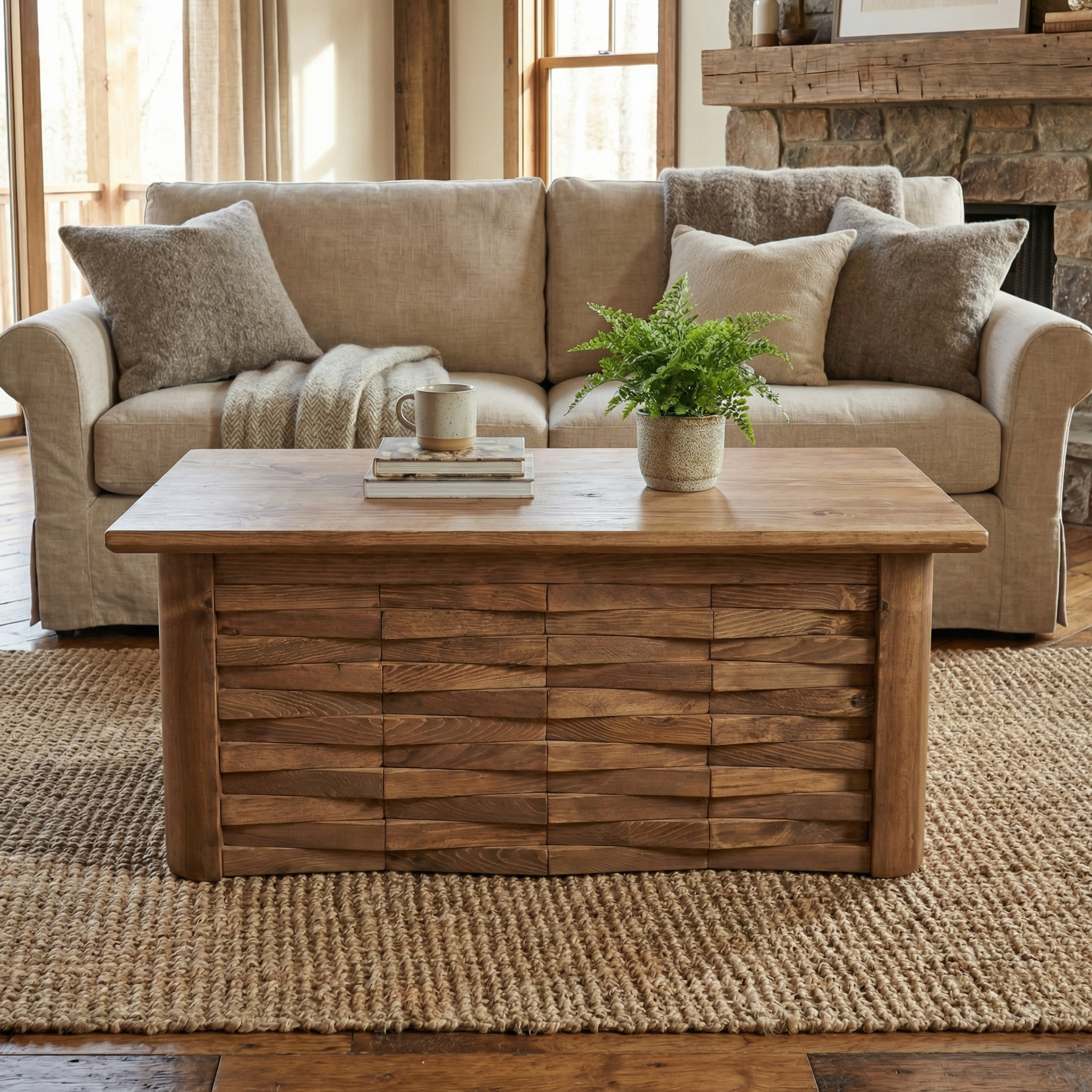 Haverton Column Coffee Table With Storage