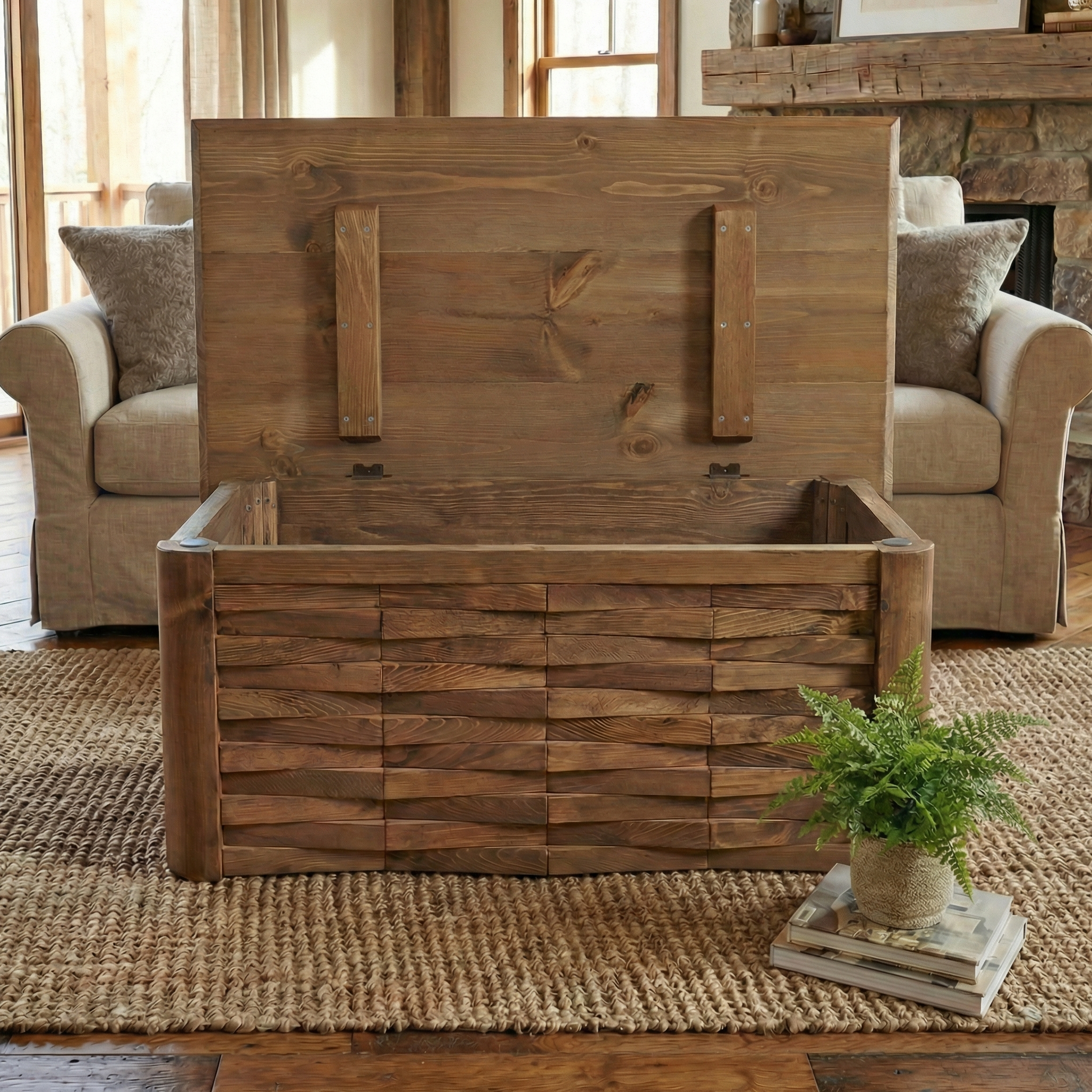 Haverton Column Coffee Table With Storage