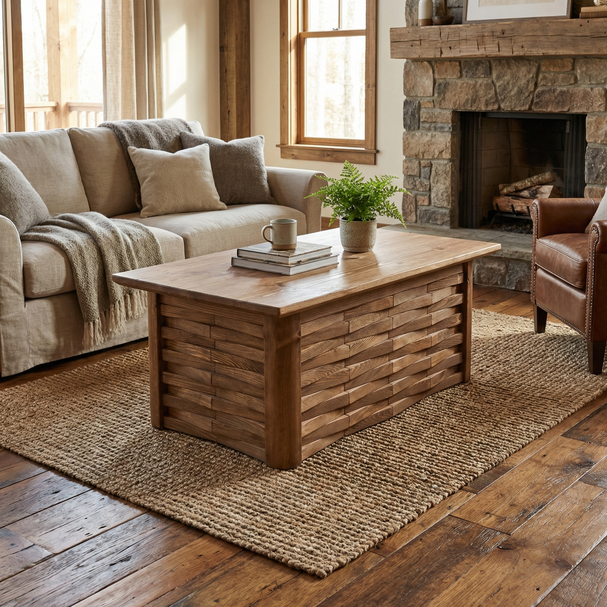 Haverton Column Coffee Table With Storage