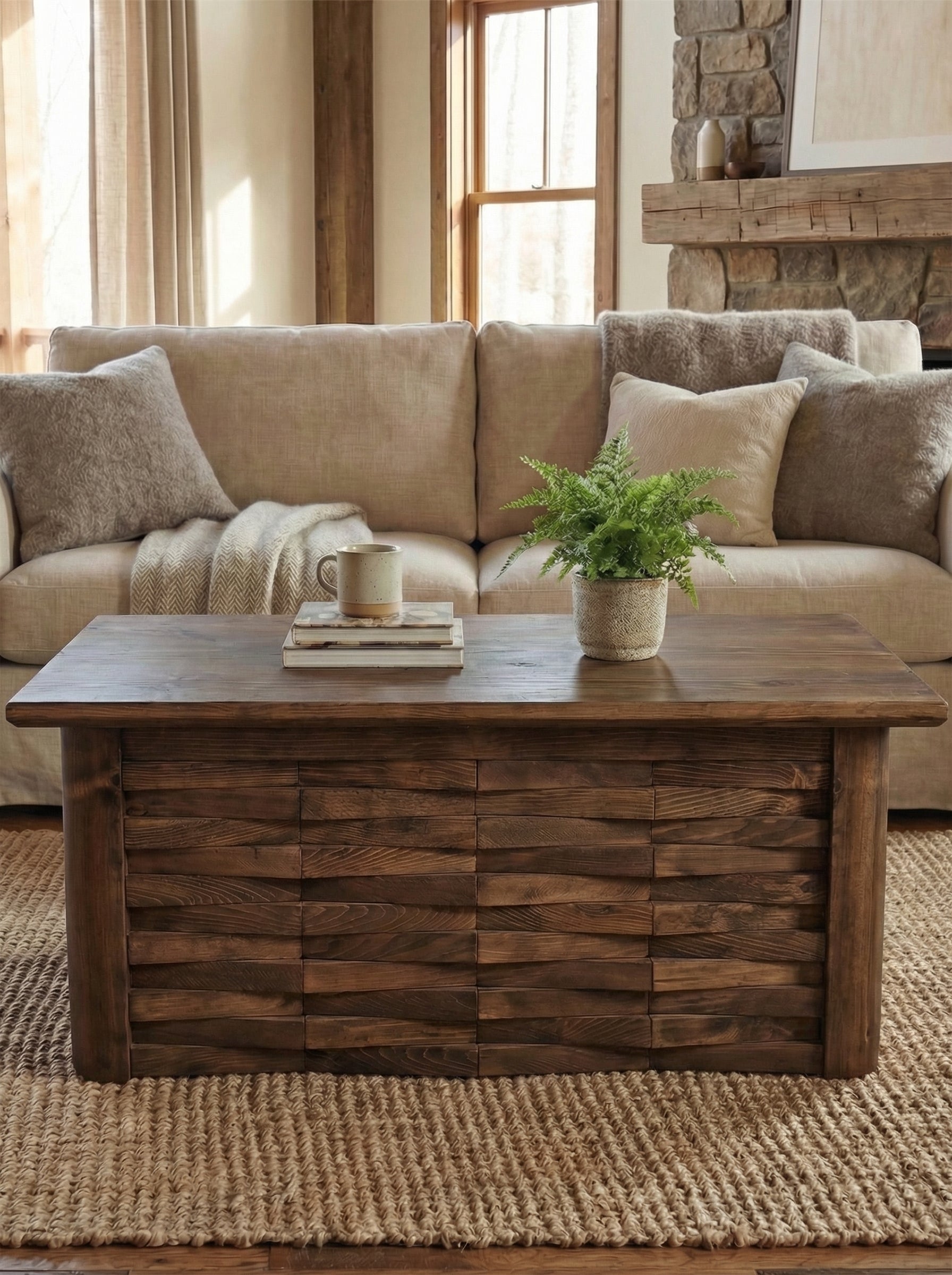 Haverton Column Coffee Table With Storage
