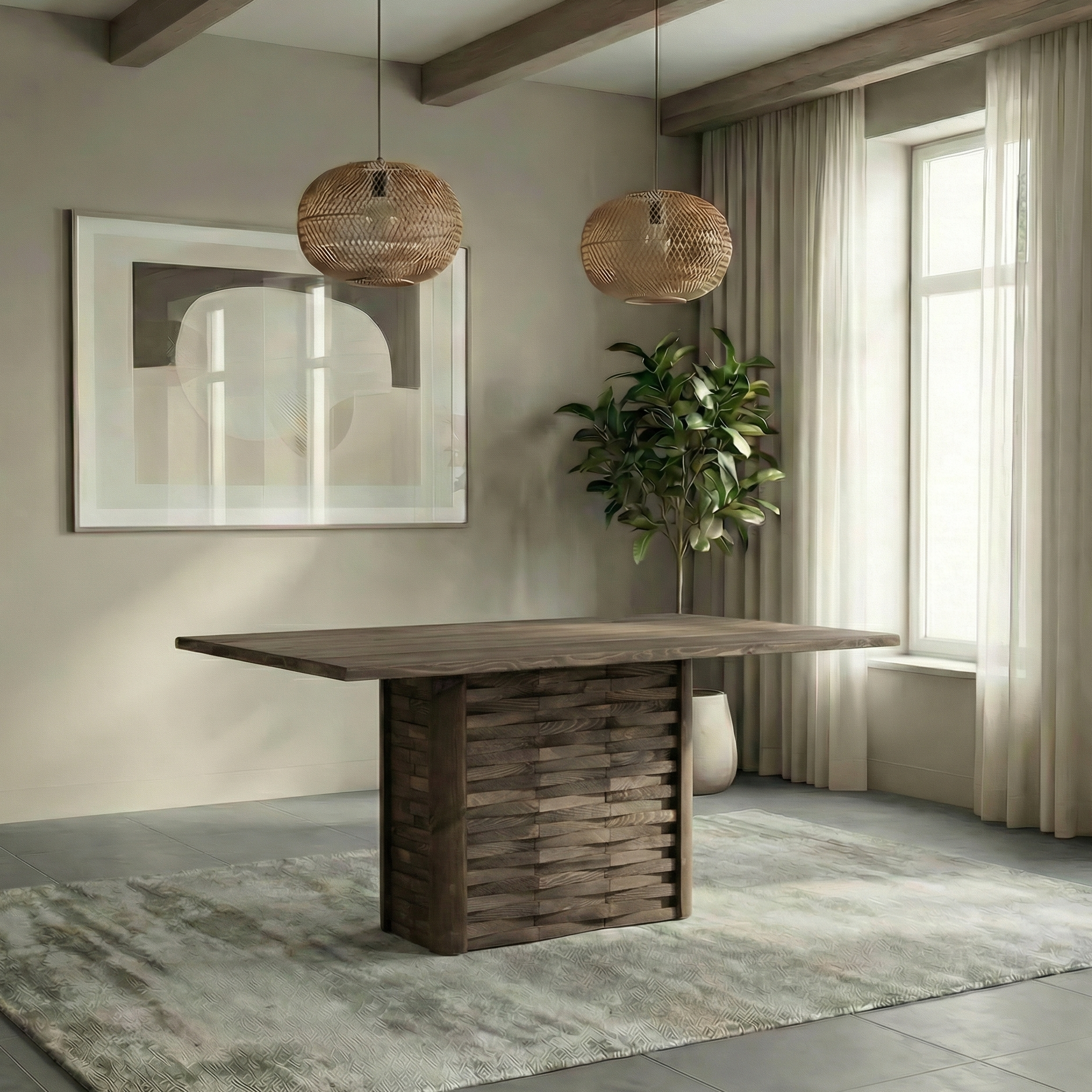 Haverton Column Dining Table