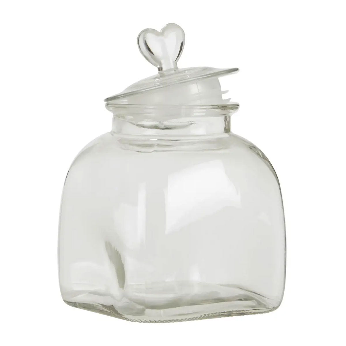 Loves Me Glass Storage Jar - Small