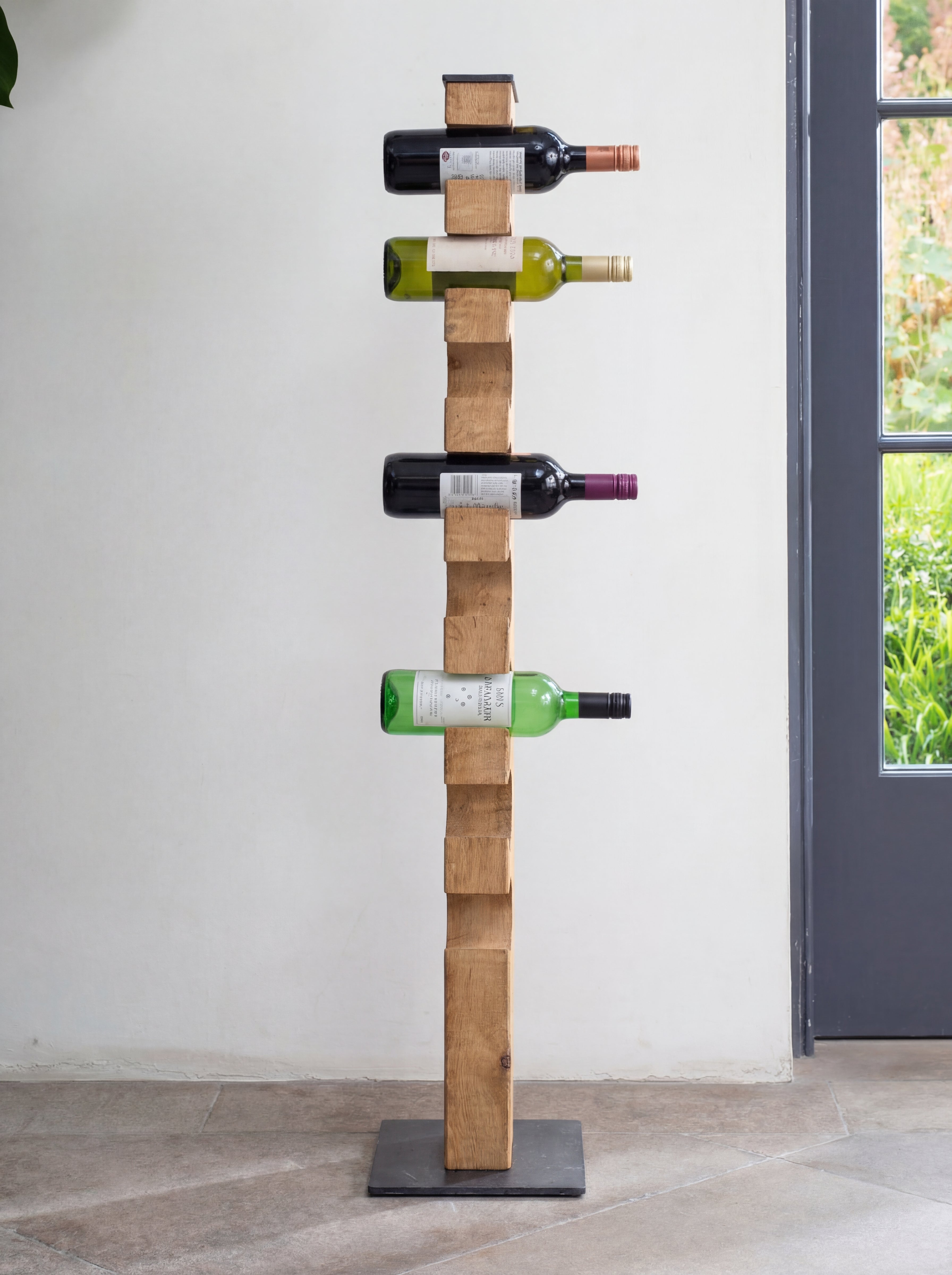 tall oak wine racks