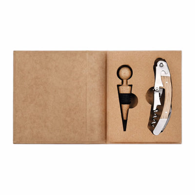Oak Bottle Opener Gift Set - 