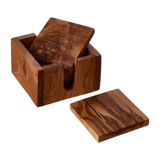 Olive Wood Coasters - Square - 