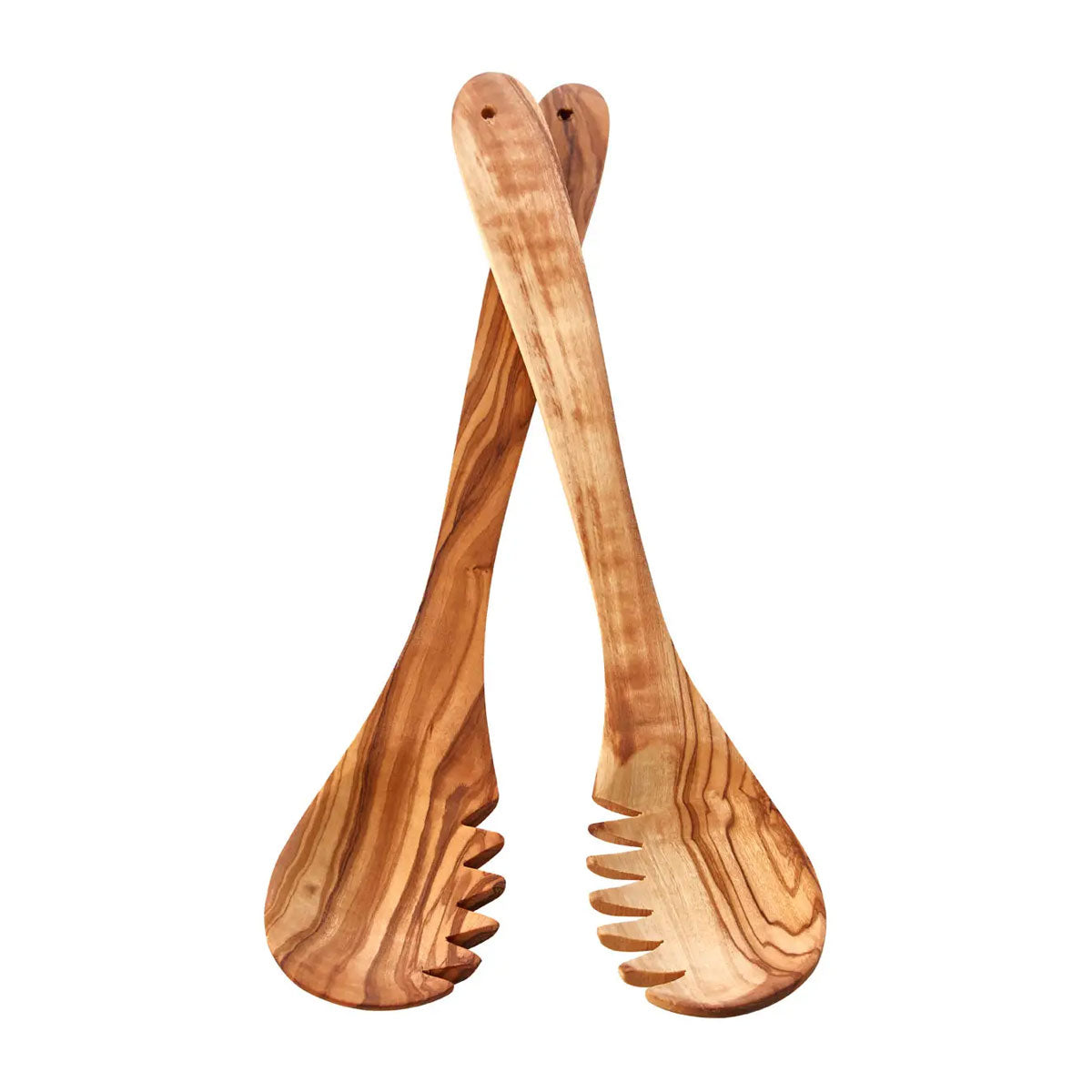 Kenya Olivewood Salad Servers | Handcrafted, Sustainable - View #7