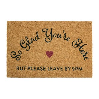 Please Leave by 9pm Doormat