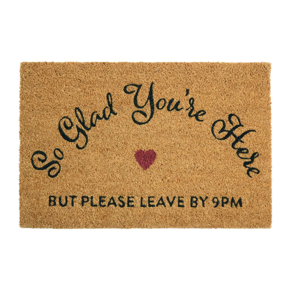 Please Leave by 9pm Doormat - Door Stops, Door Signs & Door Mats