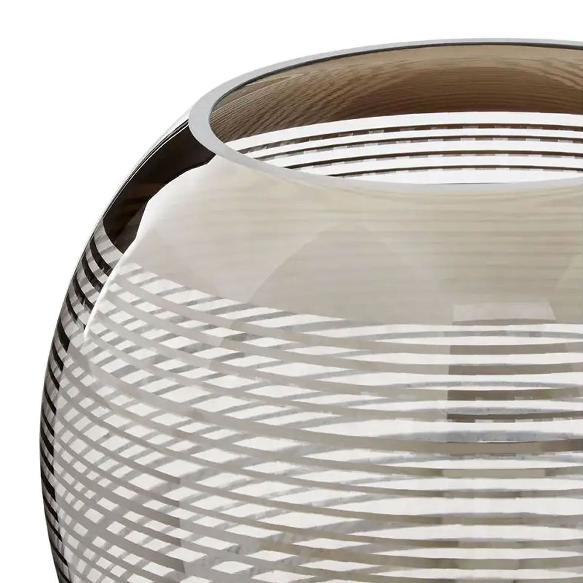 Round Metallic Vase