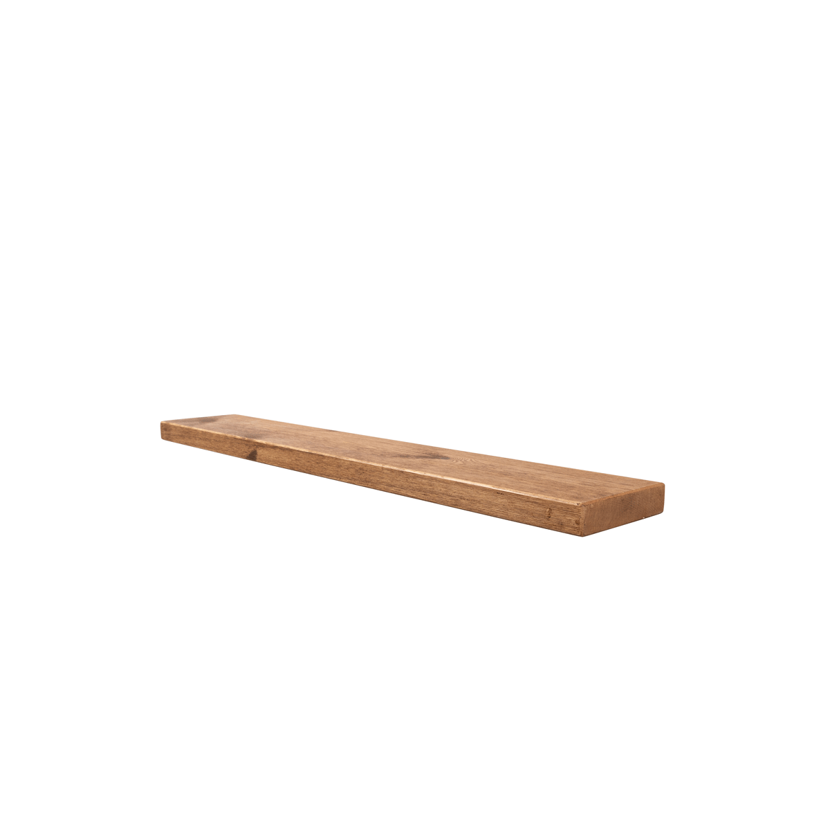 Rustic Floating Shelf 14.5cm x 3.5cm - Medium Oak