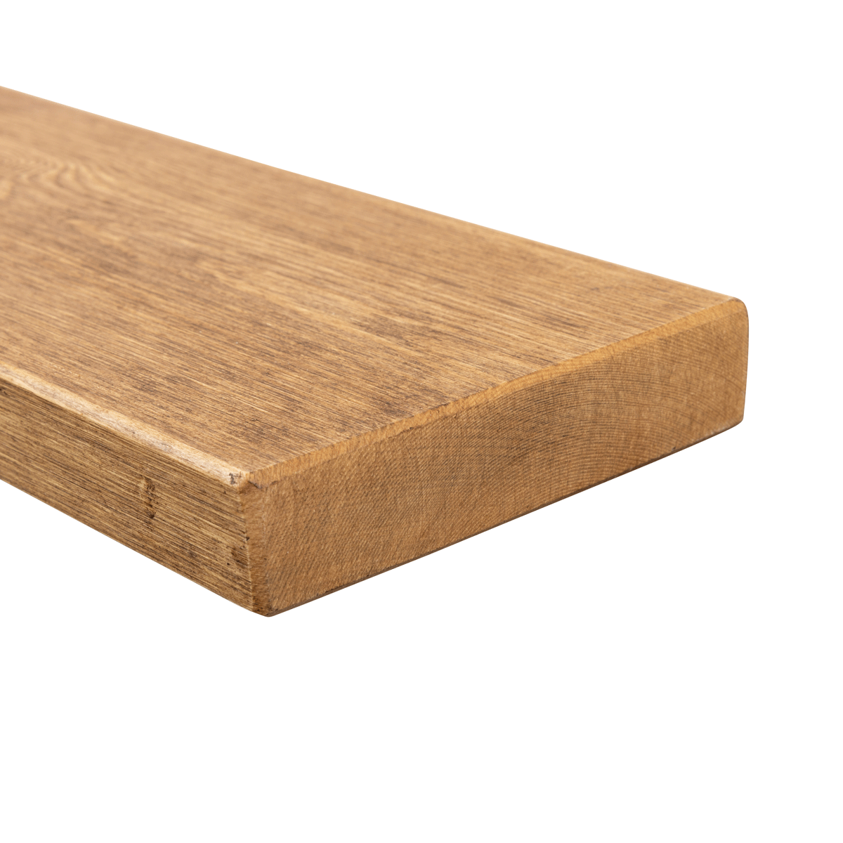 Rustic Floating Shelf 14.5cm x 3.5cm - Medium Oak