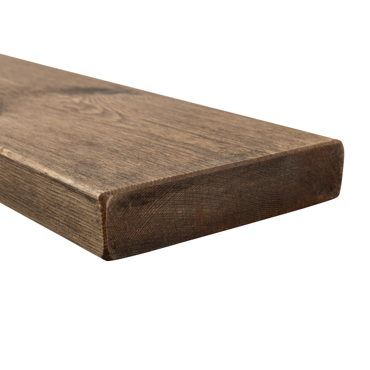 Rustic Floating Shelf 14.5cm x 3.5cm - Smoke Pine