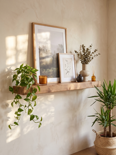 Rustic Floating Shelf - 14.5cm x 4.5cm