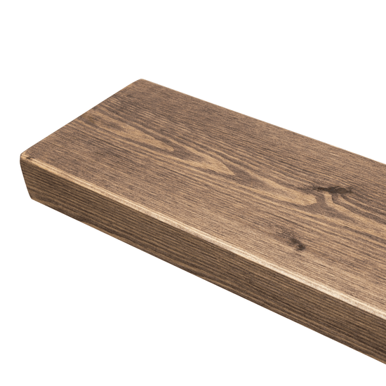 Rustic Floating Shelf 14.5cm x 4.5cm - Walnut