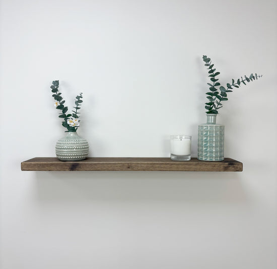 Rustic Floating Shelf - 14.5cm x 3.5cm - 