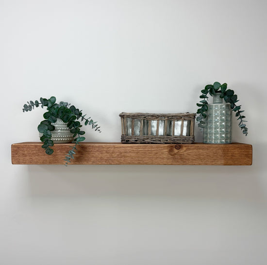 Rustic Floating Shelf - 14.5cm x 7cm - 