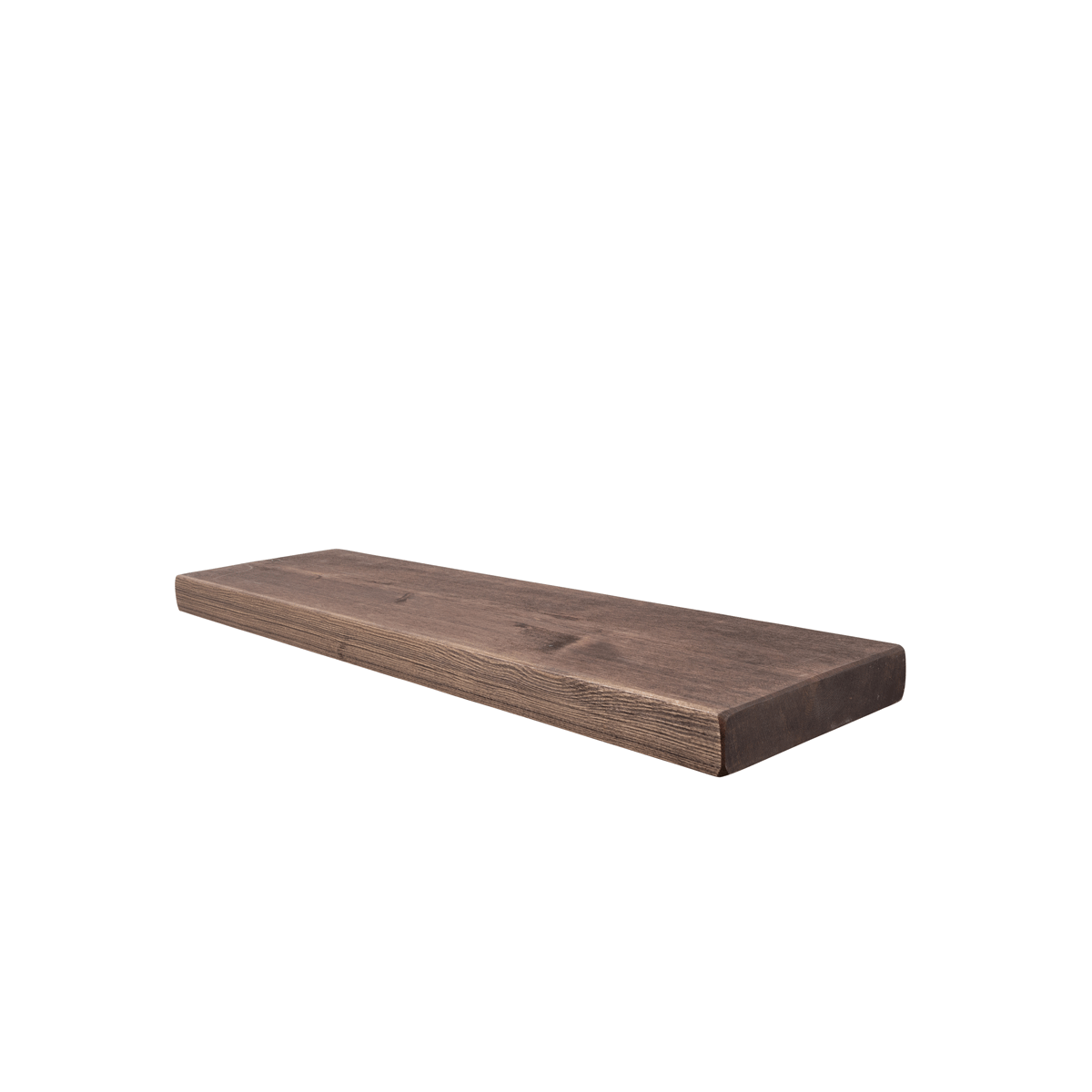 Rustic Floating Shelf 22cm x 4.5cm - Walnut