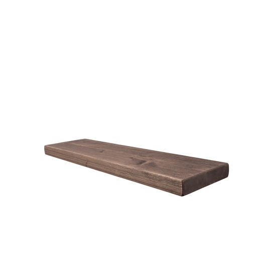Rustic Floating Shelf 22cm x 4.5cm - Walnut