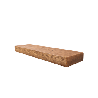 Rustic Floating Shelf 22cm x 7cm - Medium Oak