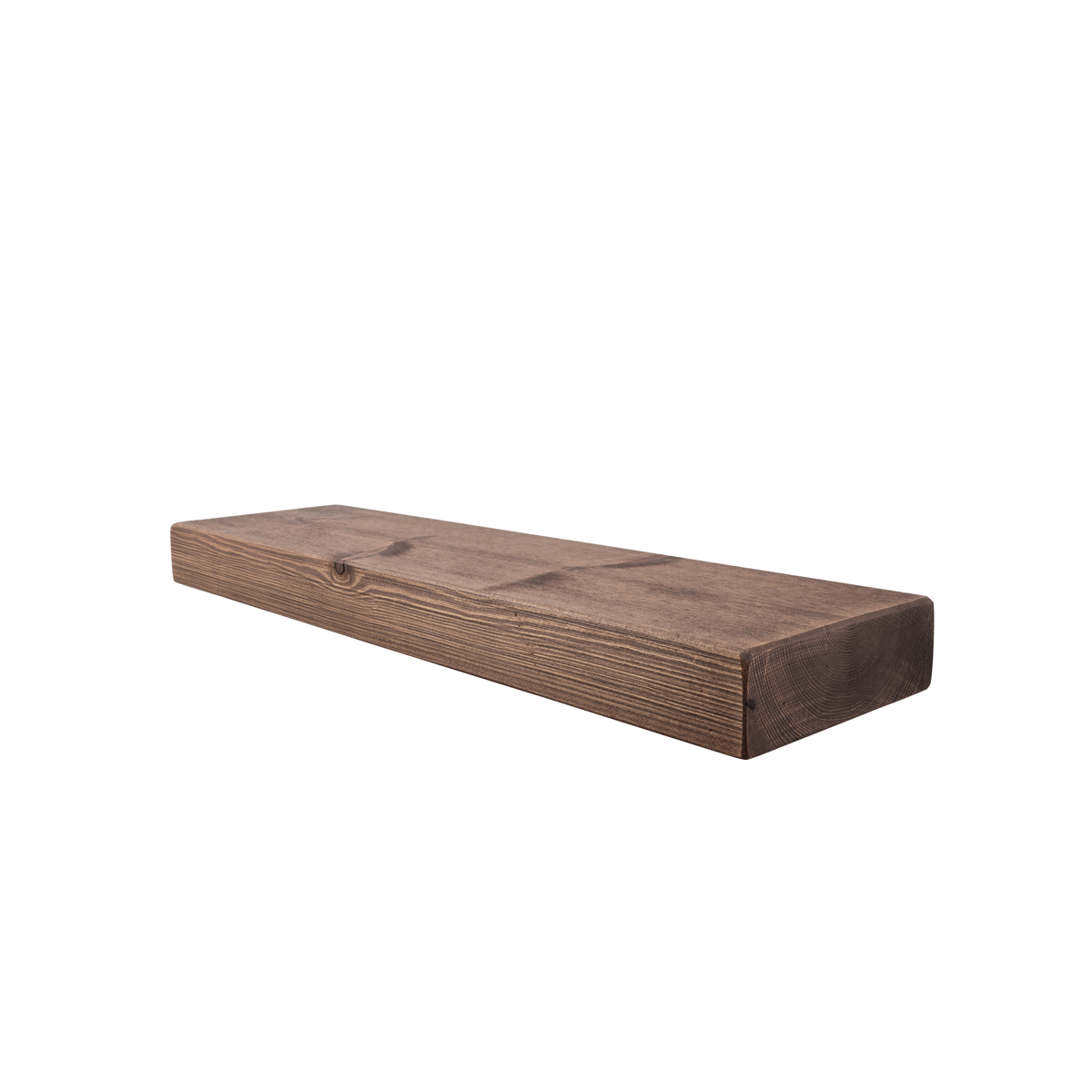 Rustic Floating Shelf 22cm x 7cm - Walnut