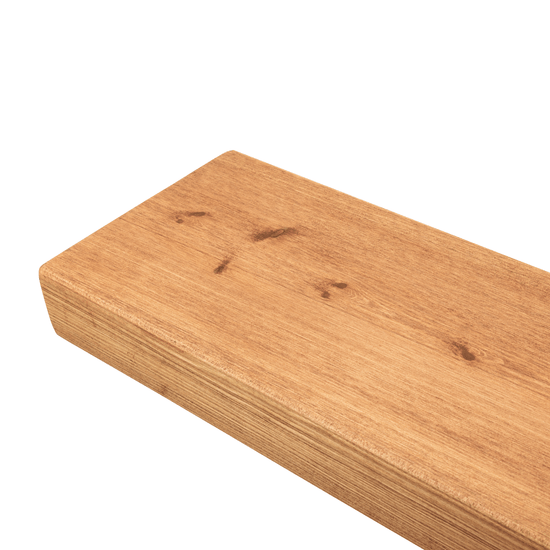 Rustic Floating Shelf 22cm x 7cm - Teak