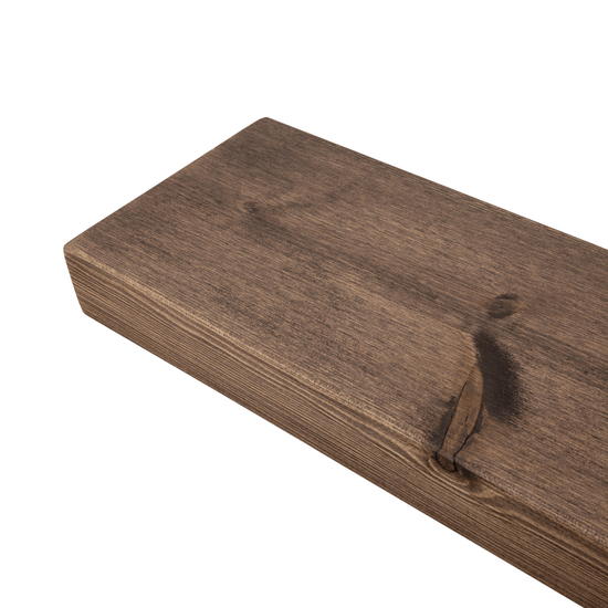 Rustic Floating Shelf 22cm x 7cm - Walnut