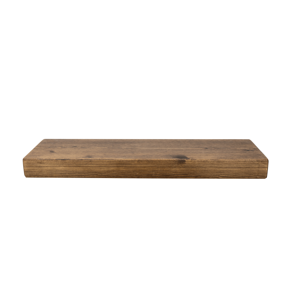 Rustic Floating Shelf 22cm x 7cm - Smoke Pine