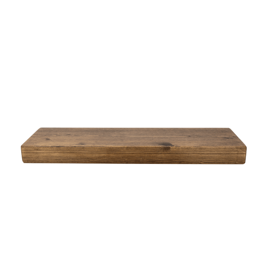 Rustic Floating Shelf 22cm x 7cm - Smoke Pine