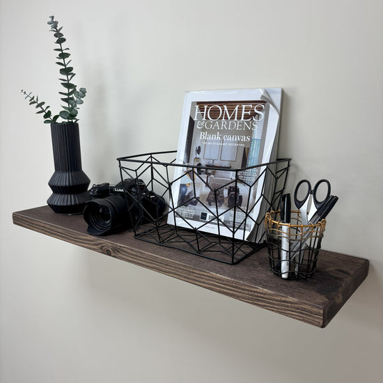 Rustic Floating Shelf - 22cm x 3.5cm - 