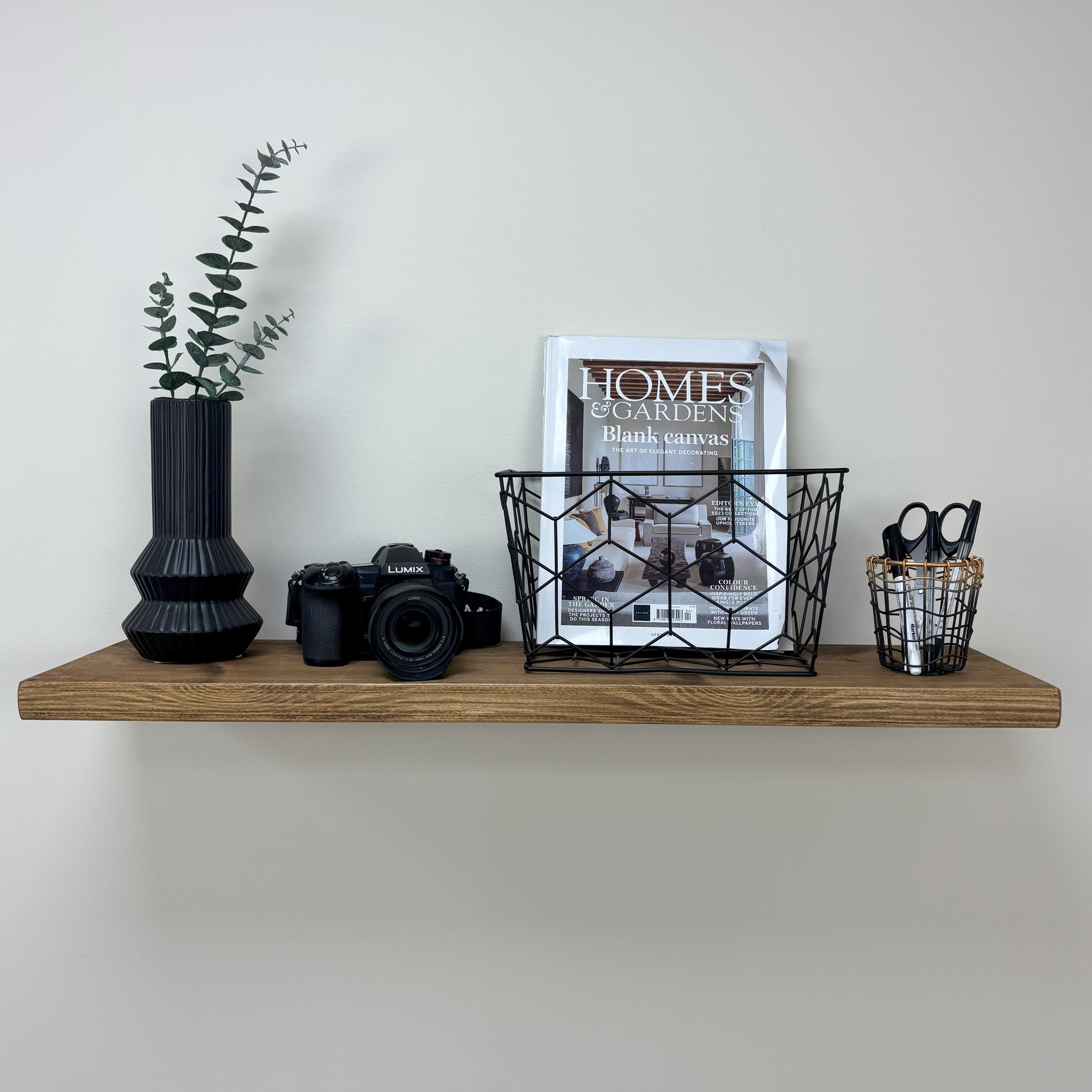 Rustic Floating Shelf - 22cm x 3.5cm - 