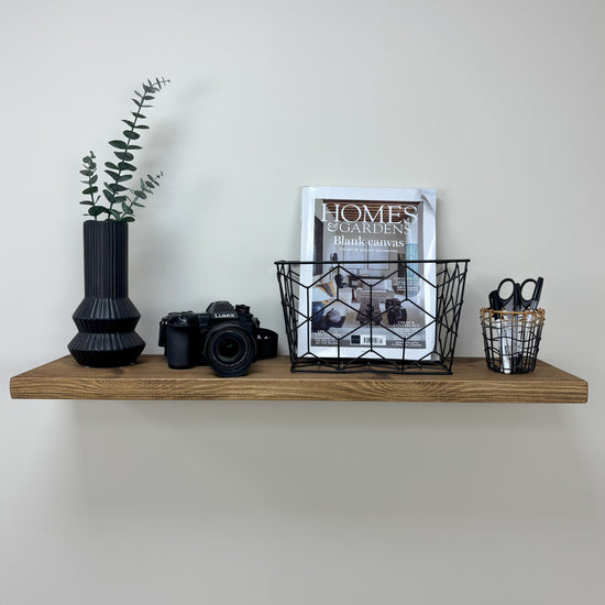 Rustic Floating Shelf - 22cm x 3.5cm - 