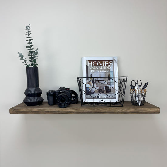 Rustic Floating Shelf - 22cm x 3.5cm - 