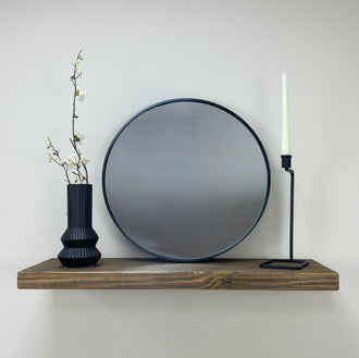 Rustic Floating Shelf - 29cm x 4.5cm - Smoke Pine