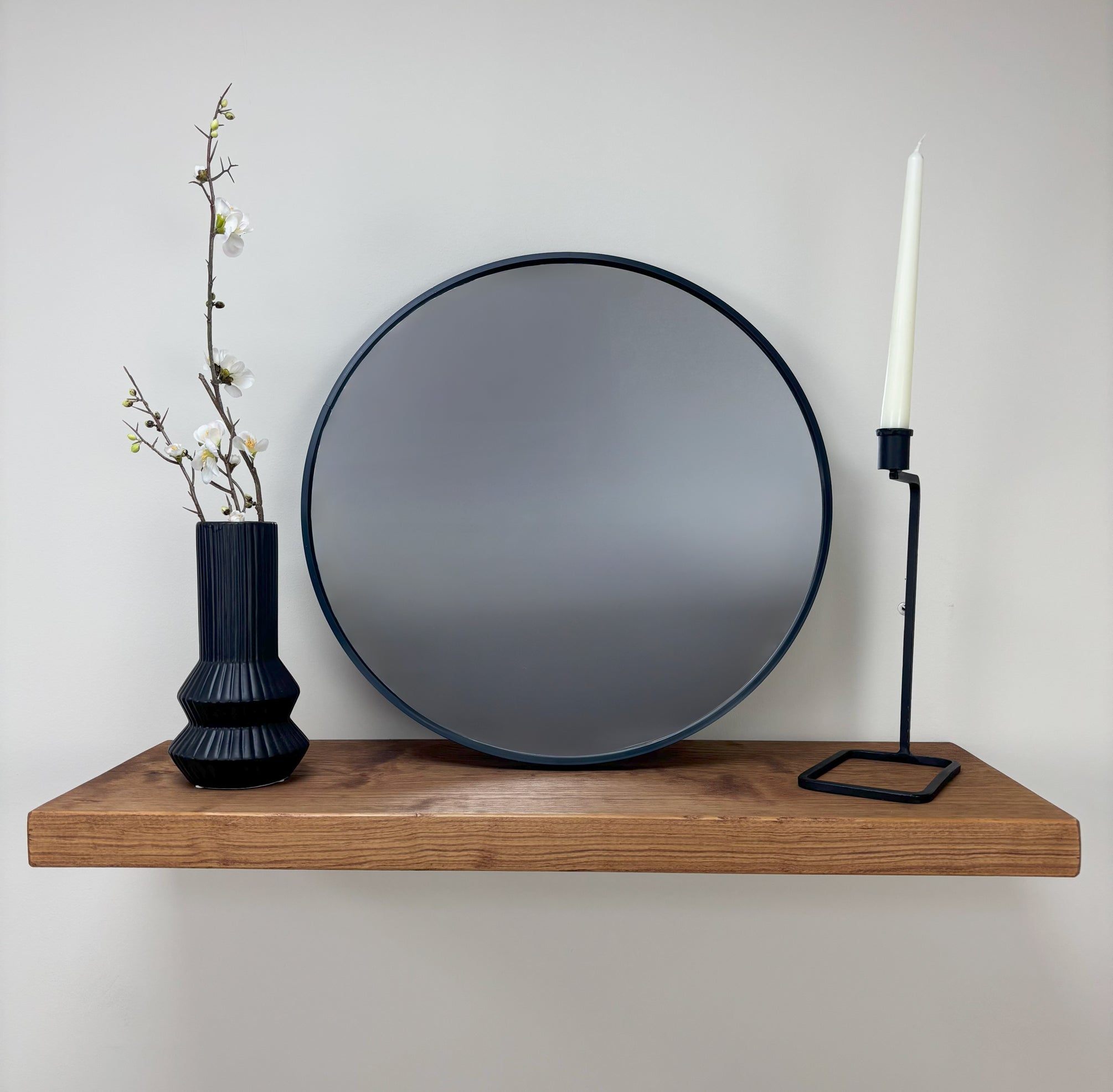 Rustic Floating Shelf - 29cm x 4.5cm - Teak 